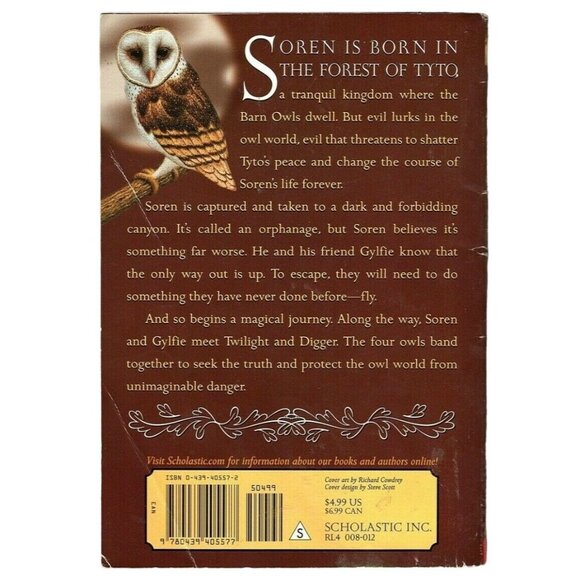 Guardians Of GaHoole Book One "The Capture" By Kathryn Lasky 2004 Paperback - Picture 2 of 2